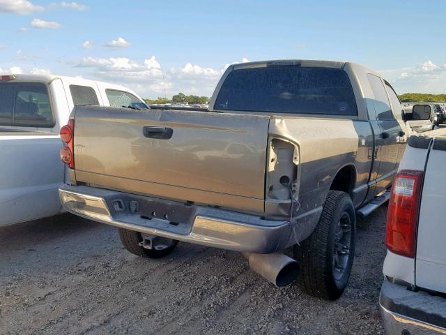 3D7KS29A47G841017 - 2007 DODGE RAM 2500 BEIGE photo 4