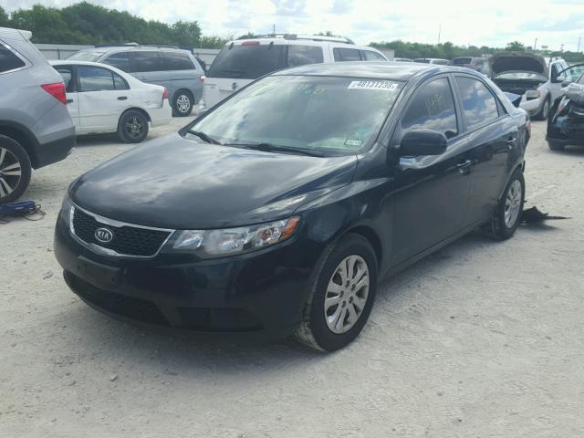 KNAFU4A27D5667613 - 2013 KIA FORTE EX BLACK photo 2