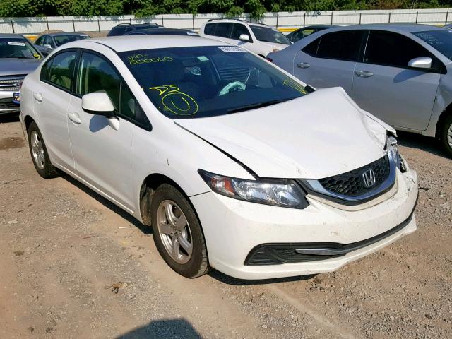 19XFB5F53DE000060 - 2013 HONDA CIVIC NATU WHITE photo 1