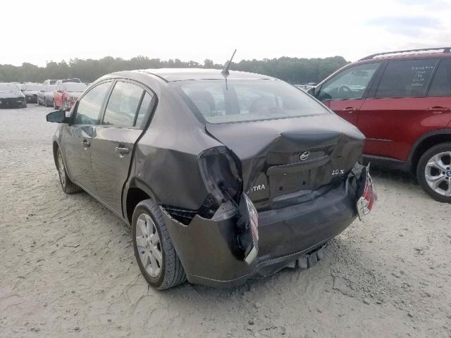 3N1AB61E37L000635 - 2007 NISSAN SENTRA 2.0 GRAY photo 3