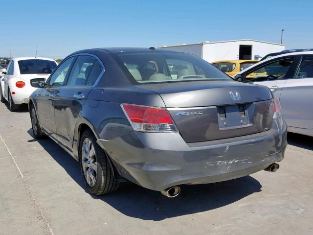 1HGCP36809A015789 - 2009 HONDA ACCORD EXL GRAY photo 3