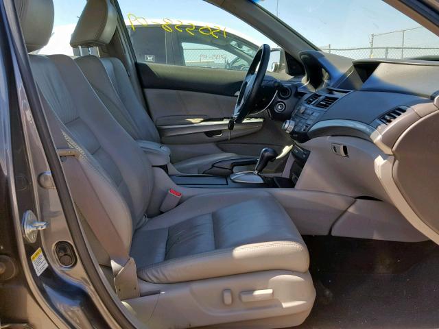 1HGCP36809A015789 - 2009 HONDA ACCORD EXL GRAY photo 5