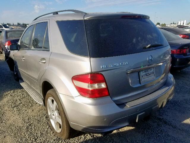 4JGBB22E87A169531 - 2007 MERCEDES-BENZ ML 320 CDI BROWN photo 3