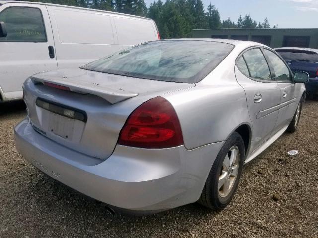 2G2WP522851208581 - 2005 PONTIAC GRAND PRIX SILVER photo 4