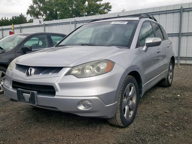 5J8TB18517A016727 - 2007 ACURA RDX TECHNO SILVER photo 2