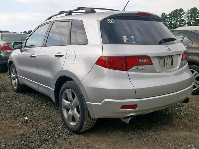 5J8TB18517A016727 - 2007 ACURA RDX TECHNO SILVER photo 3