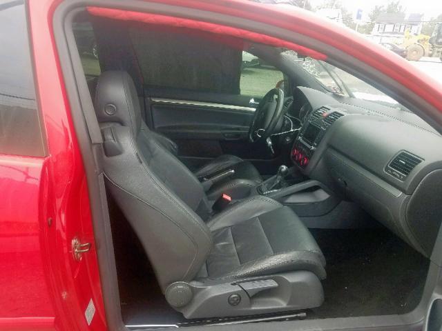 WVWFV71K07W231766 - 2007 VOLKSWAGEN NEW GTI FA RED photo 5