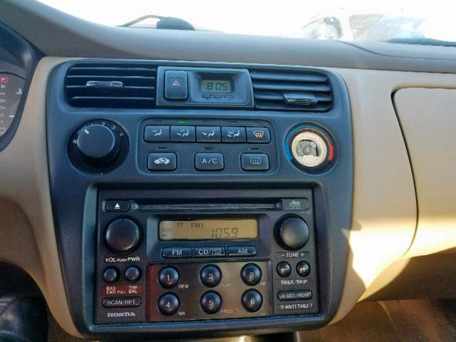 JHMCG5657XC026580 - 1999 HONDA ACCORD EX GREEN photo 9