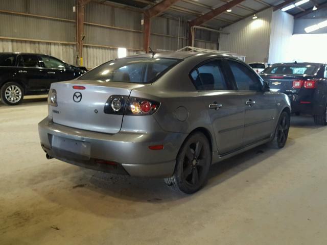 JM1BK123441154372 - 2004 MAZDA 3 S GRAY photo 4