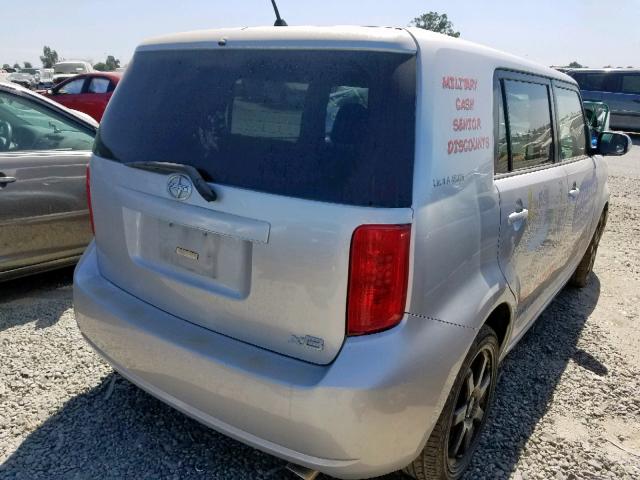 JTLKE50E291092551 - 2009 TOYOTA SCION XB 银色 照片 4