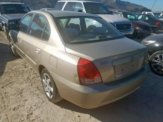 KMHDN46D56U212779 - 2006 HYUNDAI ELANTRA GL BEIGE photo 3