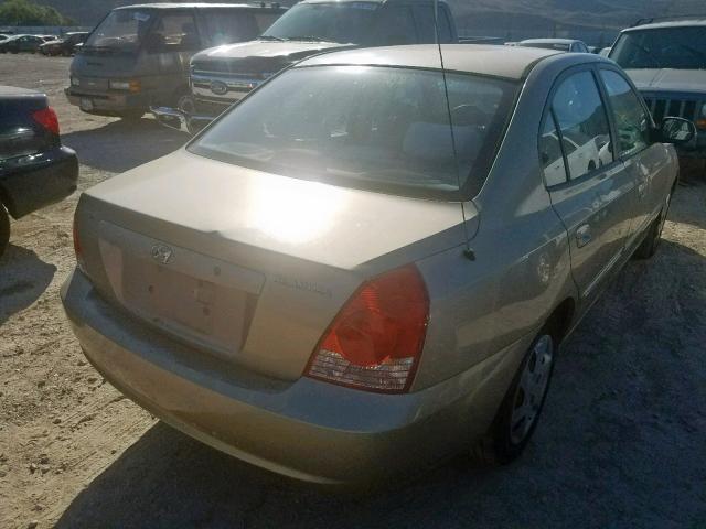 KMHDN46D56U212779 - 2006 HYUNDAI ELANTRA GL BEIGE photo 4