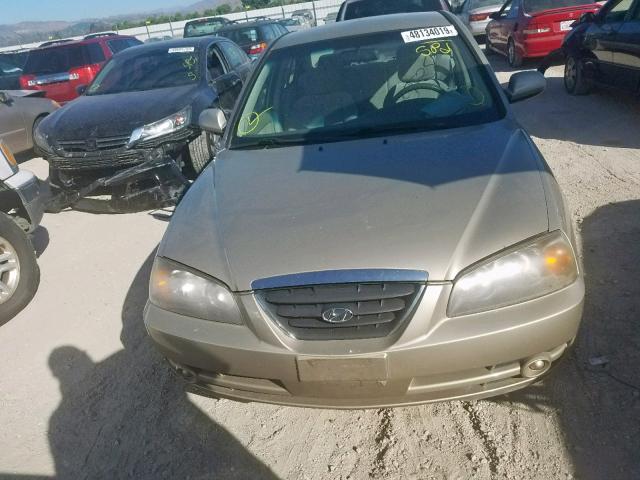 KMHDN46D56U212779 - 2006 HYUNDAI ELANTRA GL BEIGE photo 9