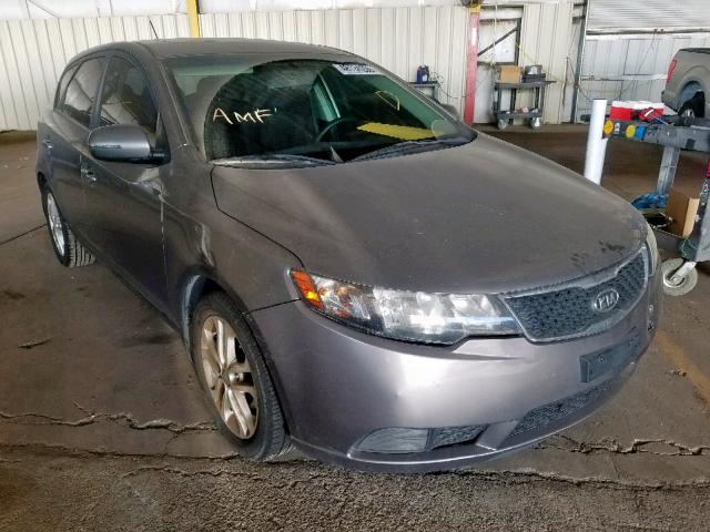 KNAFU5A2XC5547311 - 2012 KIA FORTE EX GRAY photo 1