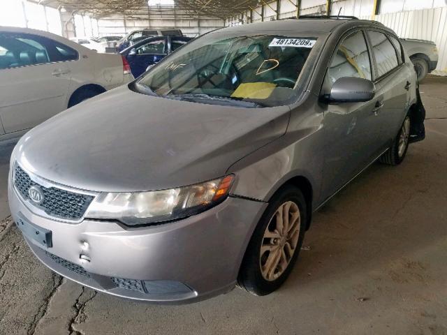 KNAFU5A2XC5547311 - 2012 KIA FORTE EX GRAY photo 2