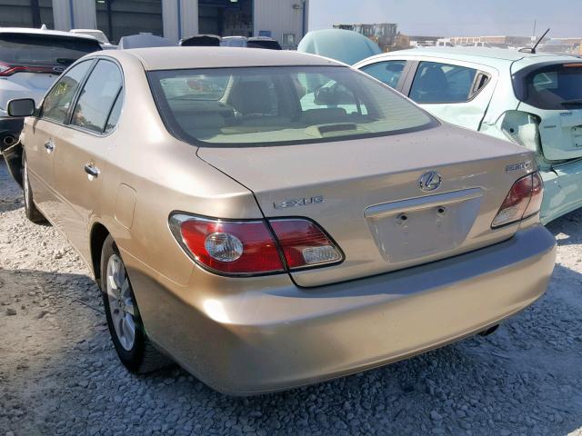 JTHBF30GX20008212 - 2002 LEXUS ES 300 GOLD photo 3