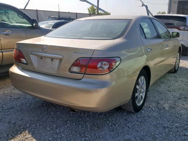 JTHBF30GX20008212 - 2002 LEXUS ES 300 GOLD photo 4