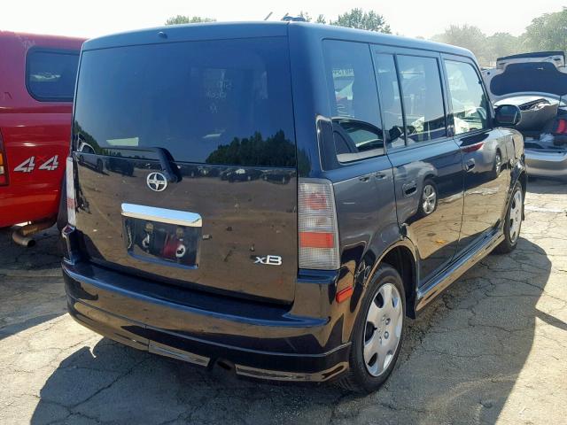 JTLKT324764041443 - 2006 TOYOTA SCION XB შავი ფოტო 4