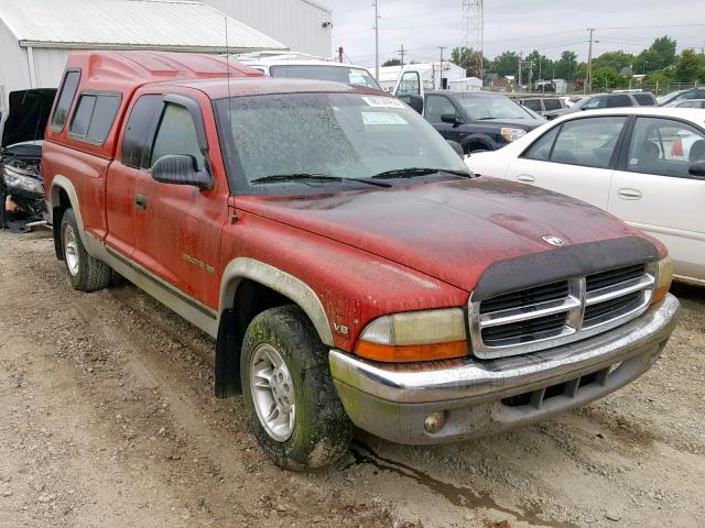 1B7GL23Y4VS186687 - 1997 DODGE DAKOTA RED photo 1