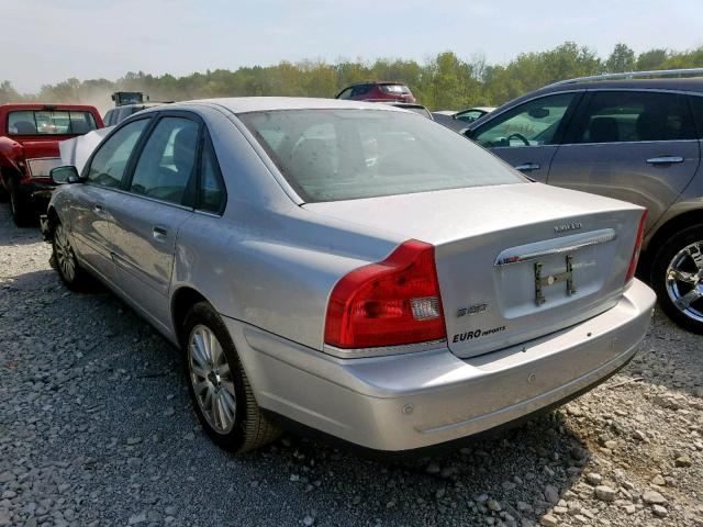 YV1TS592561446070 - 2006 VOLVO S80 2.5T SILVER photo 3