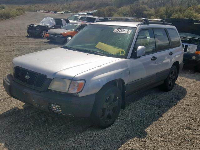 JF1SF63531G705939 - 2001 SUBARU FORESTER L SILVER photo 2