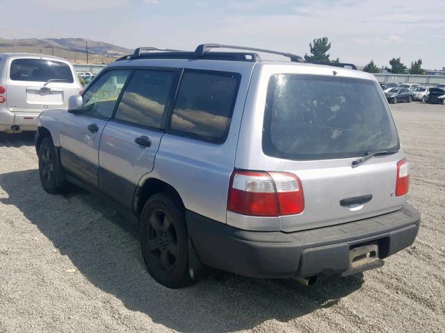 JF1SF63531G705939 - 2001 SUBARU FORESTER L SILVER photo 3