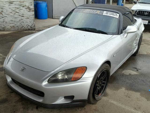 JHMAP11452T003161 - 2002 HONDA S2000 SILVER photo 2