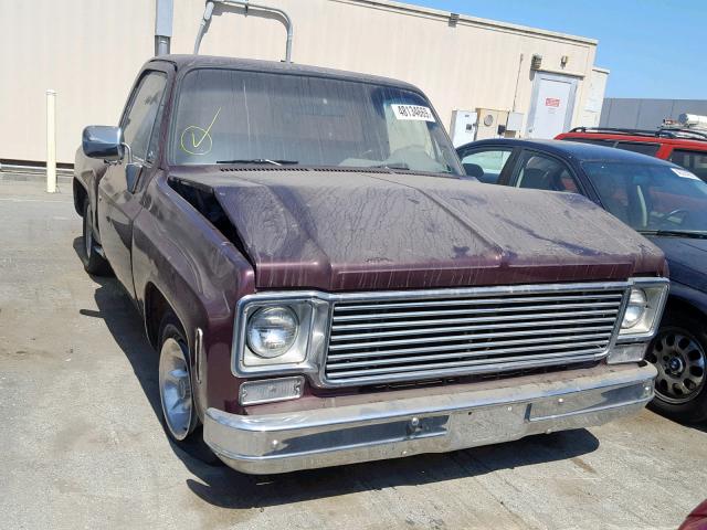 CCL149Z164840 - 1979 CHEVROLET PICKUP BURGUNDY photo 1