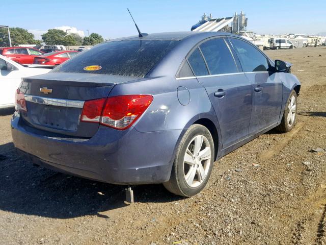 1G1P75SZ2E7239513 - 2014 CHEVROLET CRUZE BLUE photo 4