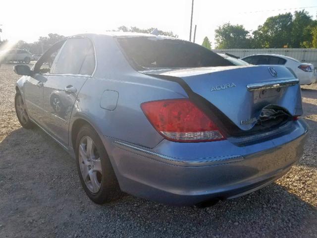 JH4KB16565C018258 - 2005 ACURA RL SILVER photo 3