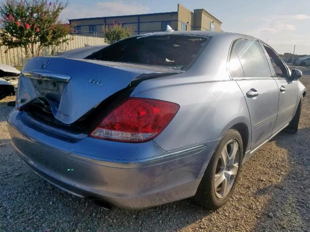 JH4KB16565C018258 - 2005 ACURA RL SILVER photo 4