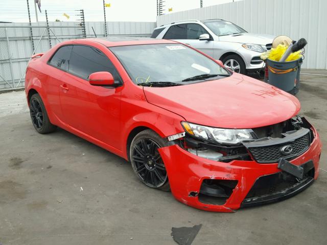 KNAFW6A32B5427834 - 2011 KIA FORTE SX RED photo 1