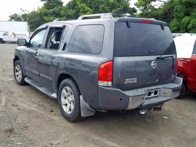 5N1AA08B54N711365 - 2004 NISSAN ARMADA SE GRAY photo 3