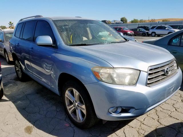 JTEDS43A082042879 - 2008 TOYOTA HIGHLANDER BLUE photo 1