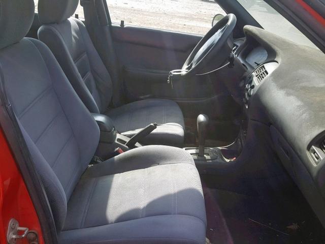 1Y1SK5360PZ018290 - 1993 GEO PRIZM BASE წითელი ფოტო 5