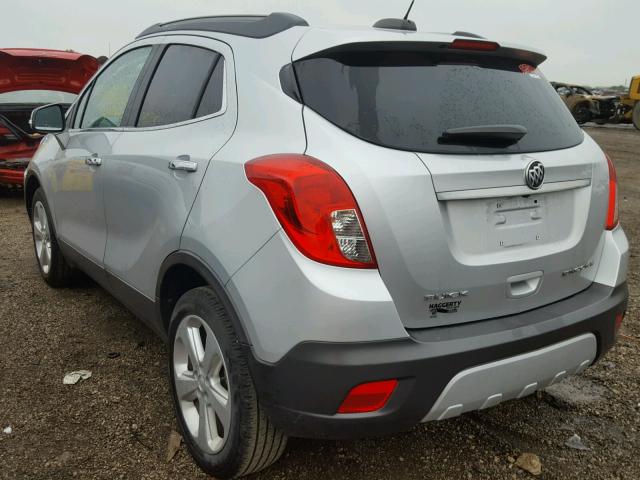 KL4CJASB6GB594391 - 2016 BUICK ENCORE SILVER photo 3