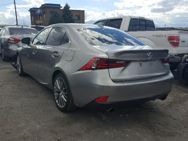 JTHCF1D27F5017398 - 2015 LEXUS IS 250 GRAY photo 3