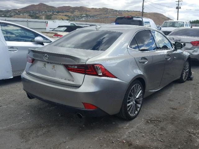 JTHCF1D27F5017398 - 2015 LEXUS IS 250 GRAY photo 4