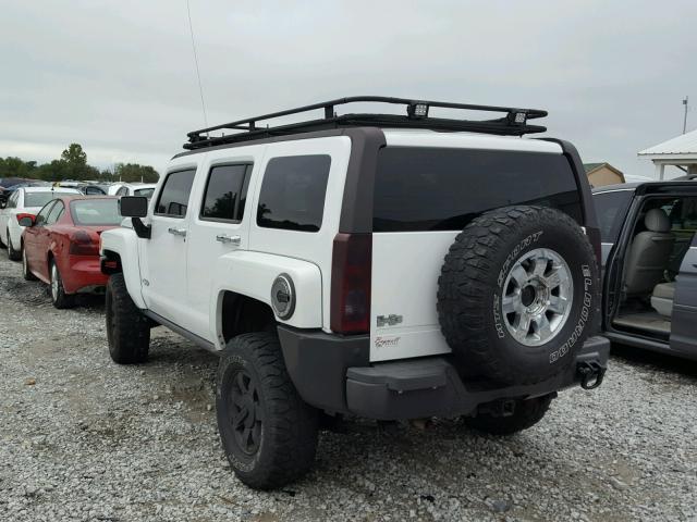 5GTDN136768197308 - 2006 HUMMER H3 WHITE photo 3