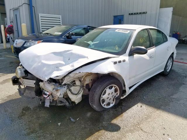 1G3NL52F53C300468 - 2003 OLDSMOBILE ALERO GL WHITE photo 2