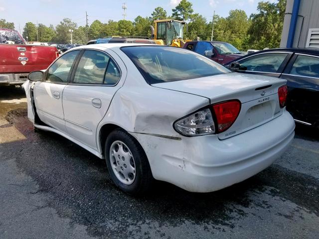 1G3NL52F53C300468 - 2003 OLDSMOBILE ALERO GL WHITE photo 3