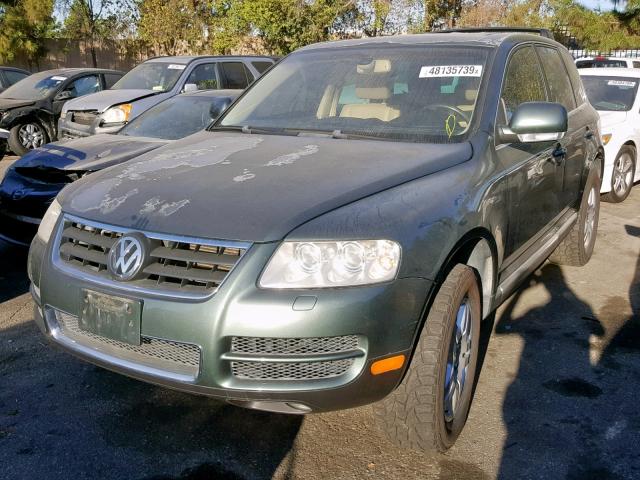 WVGZM77L55D082422 - 2005 VOLKSWAGEN TOUAREG 4. GREEN photo 2