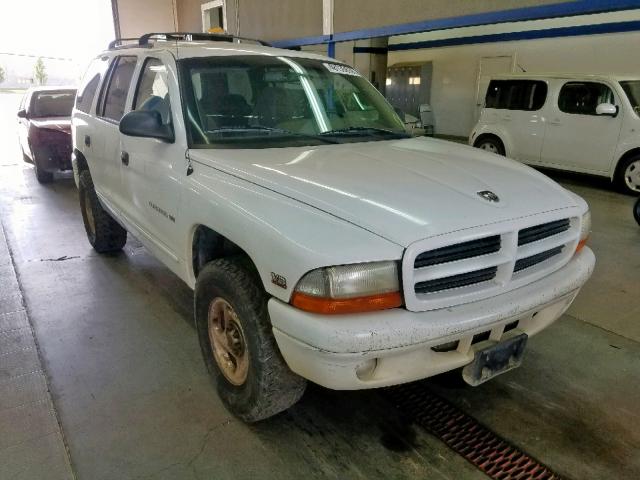 1B4HS28Z3WF201566 - 1998 DODGE DURANGO WHITE photo 1