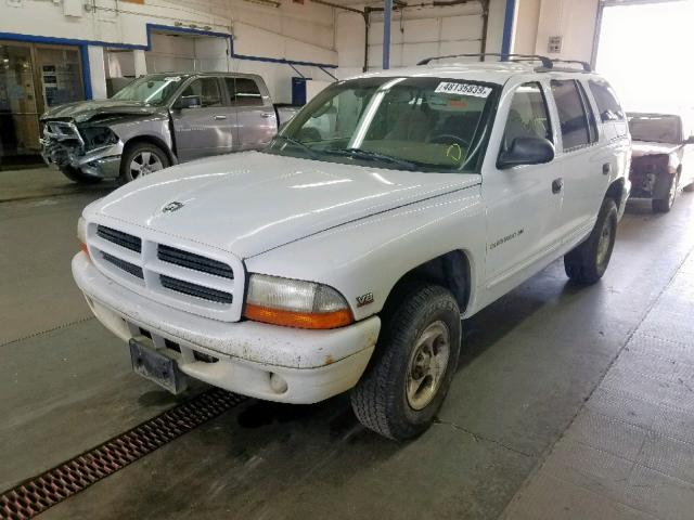 1B4HS28Z3WF201566 - 1998 DODGE DURANGO WHITE photo 2