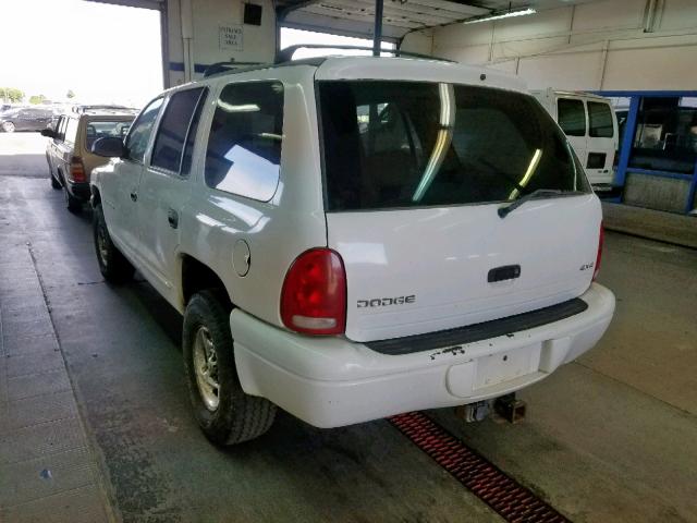 1B4HS28Z3WF201566 - 1998 DODGE DURANGO WHITE photo 3