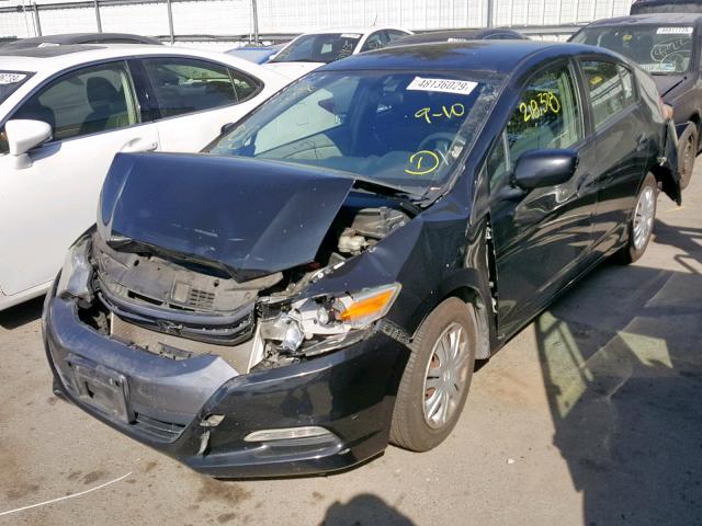 JHMZE2H51AS004356 - 2010 HONDA INSIGHT LX BLACK photo 2