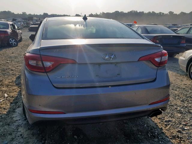 5NPE24AF1HH502475 - 2017 HYUNDAI SONATA SE SILVER photo 9