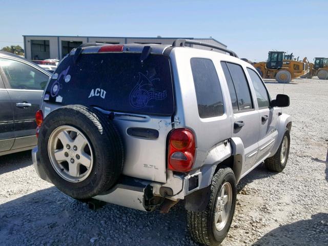 1J4GK58K13W658420 - 2003 JEEP LIBERTY LI SILVER photo 4