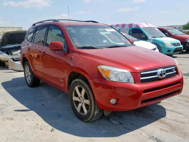 JTMBK31V276016660 - 2007 TOYOTA RAV4 LIMIT RED photo 1