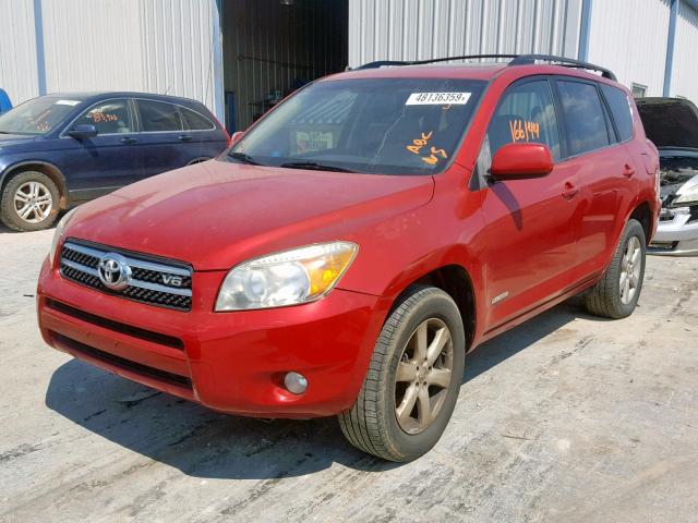 JTMBK31V276016660 - 2007 TOYOTA RAV4 LIMIT RED photo 2